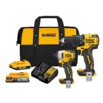 Combo Atornillador Dcf809 20V 1/4 2800-3200 Rpm 192Nm+ Rotomartillo Dcd709 20V 1/2 28050Rpm + Bateria Powerstack 20V, 1 Cargador + Bat 2Ah Dewalt